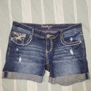 Amethyst Blue Jean Shorts